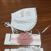 Combo băng đô và mũ bé gái