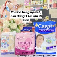 Combo băng vệ sinh, bỉm dùng 1 lần sau sinh