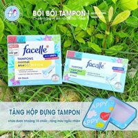 Combo Băng vệ sinh Tampon Facelle Đức size 3 64 chiếc + size 5 32 chiếc ( tặng hộp đựng tampon )