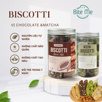 Combo Bánh Biscotti Bite Me Ăn Kiêng Giảm Cân Vị Matcha & Chocolate
