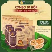 Combo bánh ép Huế 5 hộp vị thịt nướng BBQ size lớn + 5 hộp tôm thịt size lớn