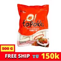 (COMBO) Bánh gạo 500G kèm sốt 150G + 500gr ớt bột HÀN QUỐC loại vậy + 200gr tương ớt HÀN QUỐC