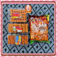 Combo bánh pò quẩy hộp đặc sản, 4 loại bánh pò quẩy hộp đặc sản, đồ ăn vặt food