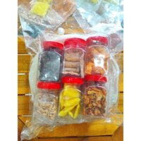 Combo Bánh tráng phơi sương bơ 6 vị da heo, muối, khô, topping, phộng, bơ chia nhỏ phù hợp 2 người ăn