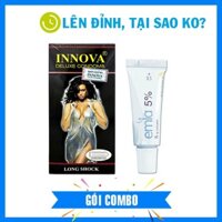 Combo bao cao su Innova Black kéo dài nhập khẫu Malaysia