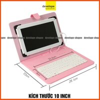 Combo bao da bàn phím kèm chuột + lót chuột cho điện thoại, máy tính bảng từ 10 inch cho hệ điều hành Androd