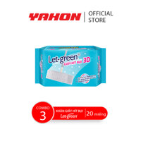 Combo Bao Khăn Giấy Hít Bụi LET-GREEN, 20 Miếng/Bao