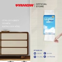 Combo Bao Khăn Giấy Lụa Treo Tường Rút Kéo LET-GREEN, 600 Tờ/Bao