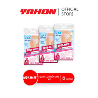 Combo Bao Quần Lót Miễn Giặt Tiện Lợi BODY-MATE Nữ, 5 Cái/Bao