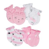 combo bao tay Gerber Baby Girl 4-Pack Pink