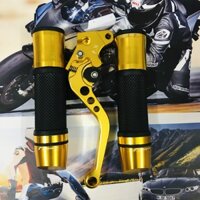 COMBO bao tay rizoma gù xéo, tay thắng đùm 6 số cao cấp, đồ chơi xe máy nhập khẩu thailand, màu vàng