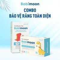 Combo Bảo Vệ Răng Miệng Toàn Diện Babimoon (Xịt chống sâu răng Babimoon + Gạc rơ lưỡi trẻ em Babimoon)