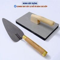 Combo bay xây lá đề dày 1.1 ly và bàn chà xốp