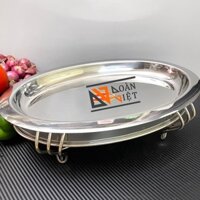 Combo Bếp Dĩa Hột Xoài Inox Cao Cấp Làm Bò Né, Bò Xào Bông Thiên Lý,Mực Né ...Kèm Bếp Cồn Inox