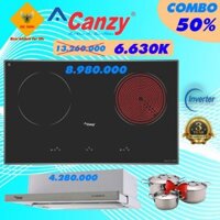 COMBO BẾP ĐIỆN TỪ CANZY CZ-200GS & MÁY HÚT CANZY CZ-7002SYP