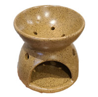 Combo bếp đốt xông bồ kết, thảo dược và nến - Bếp TM9cm Cà phê - 20 viên