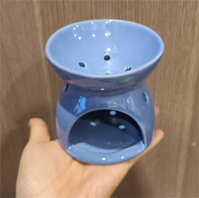 Combo bếp đốt xông bồ kết, thảo dược và nến - Bếp TM9cm Xanh dương - 10 viên