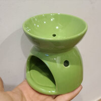 Combo bếp đốt xông bồ kết, thảo dược và nến - Bếp TM9cm Xanh lá - 10 viên