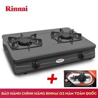 COMBO Bếp gas 6 tấc Rinnai RV-360GM + Tặng Bộ Van Dây Ngắt gas tự động NAMILUX