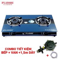 COMBO Bếp gas CHÉN NHÔM FUJISHI FJ-H47N - MÂM CHIA LỬA LỚN + Bộ dây van ngắt gas tự động NAMILUX NA-347S