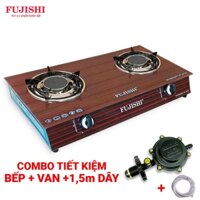 COMBO Bếp gas HỒNG NGOẠI FUJISHI FJ-H99HN - KHUNG CAO - CÓ KIỀNG CHẮN GIÓ + Bộ dây van ngắt gas tự động NAMILUX NA-347S