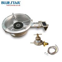 COMBO Bếp khè gas công nghiệp BLUESTAR BS-5A1N (Cán ngắn) + Bộ van cao áp SAWANA SW-999 + 1,5m dây