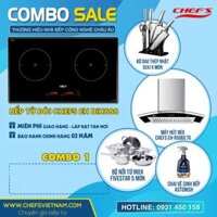 Combo bếp từ đôi Chefs DIH-888