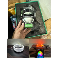 ComBo Bi Cầu KZ S600 Pro V2 Kèm Led Mắt Quỷ App + Vòng 3D Trắng Công Xuất 65W Lắp cho Oto Và Xe Máy ( Bảo Hành 24 Tháng)