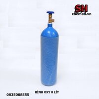 Combo bình 8 lit và đồng hồ oxy hx905 y tế  chuyên dụng