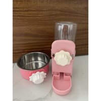 Combo bình nước bát ăn gắn chuồng