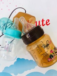 Combo Bình sữa bằng nhựa PP Baby Kute 140ML kèm bình cho bé tập uống 60ML nhập khẩu từ Thái Lan