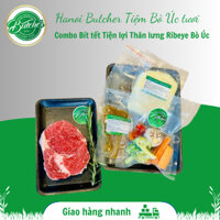 Combo Bít tết Tiện lợi Thăn lưng Ribeye Bò Úc 200gr/ miếng