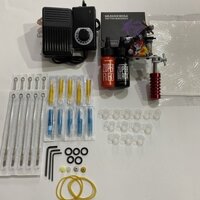 Combo bộ 1 máy học viên Dragon + 2 màu mực xăm Zuper + full phụ kiện