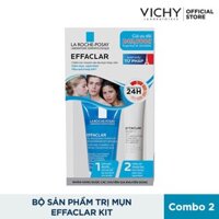 Combo Bộ 2 Sản Phẩm La Roche Posay Trị Mụn Effaclar Kit sale khủng