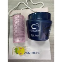 Combo bộ 3 HẤP DẦU C3 KOCHIE AFTER COLOR 500ml + LÔ CUỐN MÁI HÀN QUỐC và KẸP CÀNG CUA 5 RĂNG