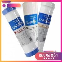 (COMBO) Bộ 3 lõi lọc 123 Karofi Chính Hãng, Lọc thô Karofi, lõi 1 PP 5 micron, lõi GAC số 2, lõi 3 PP