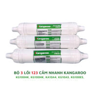 [COMBO] Bộ 3 Lõi Lọc Nước 123 Đúc KANGAROO - Hàng chính hãng - Lõi lọc thô