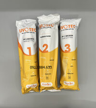 Combo Bộ 3 Lõi Lọc Nước Karofi Livotec 1,2,3 - Hàng Chính Hãng