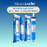 Combo bộ 3 lõi lọc thô 123 (Lõi số 2 OCB T33 nhỏ) và 1 màng RO 50gpd cho máy lọc nước Karofi ne