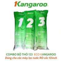 [Combo] Bộ 3 Lõi Lọc Thô Số 123 KANGAROO Mẫu Mới ECO - Hàng chính Hãng
