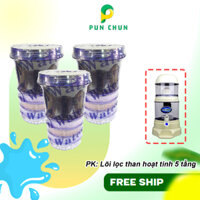 COMBO BỘ 3 NẤM SỨ / 3 LÕI LỌC NƯỚC 5 TẦNG CHO BÌNH LỌC NƯỚC HƯNG LONG 15L 23L