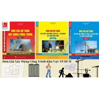 Combo Bộ 3 Quyển Đơn Giá Dự Toán Xây Dựng Công Trình TP. Hồ Chí Minh Theo Quyết Định 2966/QĐ-UBND Ngày 21/7/2023