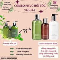 Combo bộ 3 sản phẩm Dầu Gội Bưởi Kem Xả Bưởi và Tinh dầu bưởi ViJully MẪU MỚI