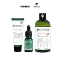 Combo bộ 3 sản phẩm Nước hoa hồng sữa rửa mặt và serum làm sạch mụn thâm hiệu quả caryophy portucala