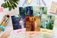 Combo Bộ 5 Cuốn A5 Sổ Vẽ Ký Họa Sketchbook Dạng Pad CMA Studio Giấy Italy 120gsm A5 Tranh Vẽ Artwork - SA5PT