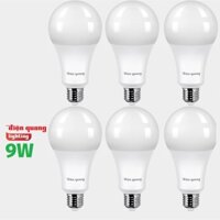 Combo Bộ 6 Bóng đèn RẠNG ĐÔNG ĐIỆN QUANG 9W Led Bulb