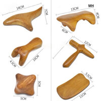 COMBO bộ 7 Dụng Cụ day ấn Huyệt Mát xa toàn thân kiểu Thái bằng gỗ thơm - MH847