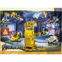 Combo bộ 8 hộp đồ chơi Lego Minifigure Avengers Super Heroes 8in1 666 66015 lắp ráp găng tay vô cực