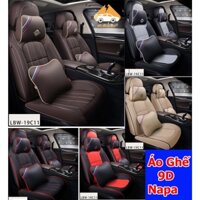 Combo Bộ Áo Bọc Ghế Ô TÔ 5 Chỗ 9D LBW Ôm kín 360 Độ Chất Liệu Da PU Cao Cấp