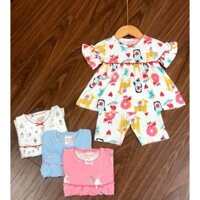 Combo bộ babydoll cộc tay mẫu mới cho bé - nhắt chuột